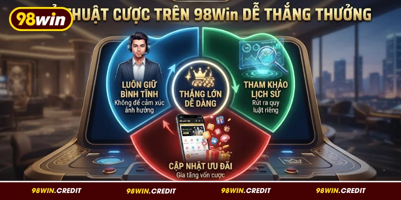 Bí quyết cược trên 98Win thắng lớn dễ dàng