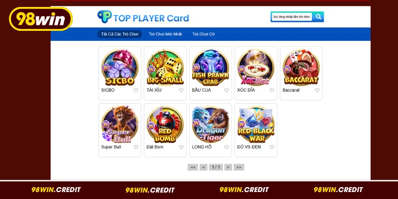 Bộ sưu tập game bài đặc sắc tại 98Win