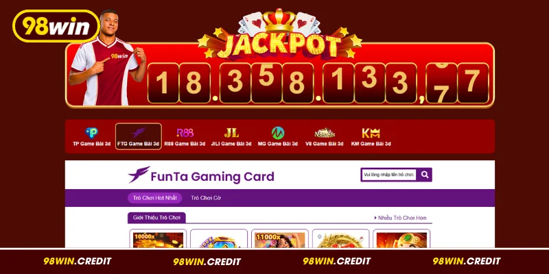 Các đối tác phát triển game bài uy tín của 98Win