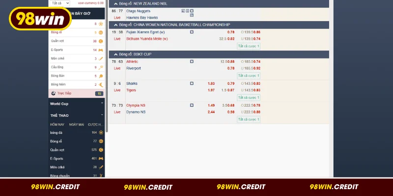 Cách tham gia CMD thể thao 98Win chi tiết