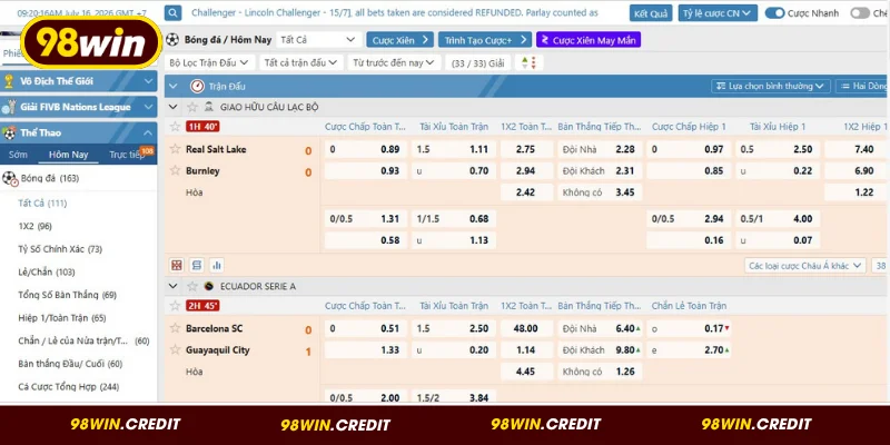 Hiểu rõ về thể thao 98Win