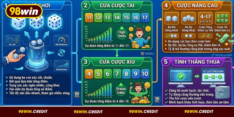 Những điều cần biết khi chơi Tài Xỉu 98Win