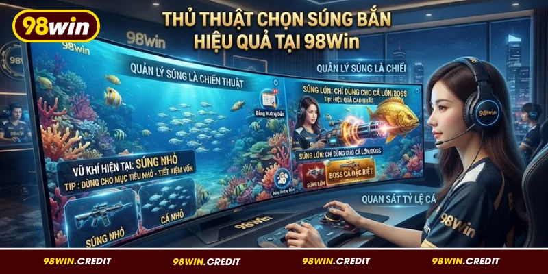 Thủ thuật chọn súng bắn hiệu quả tại 98Win
